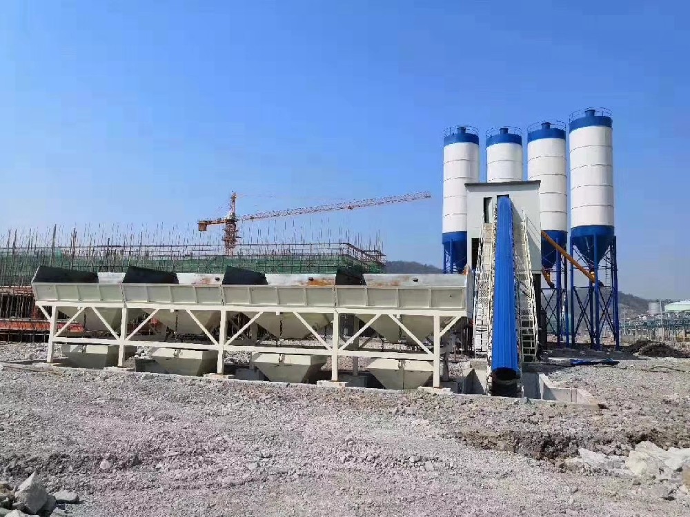 Kyrgyz customers purchased HZS60 concrete mixing plant from Zhubang Machinery