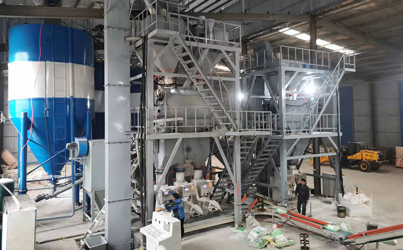 500,000 tons annual production dry-mix mortar station